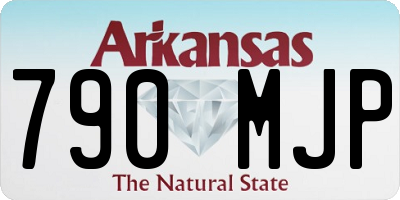 AR license plate 790MJP