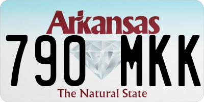 AR license plate 790MKK