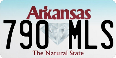 AR license plate 790MLS