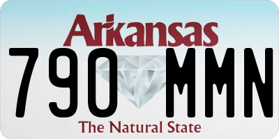AR license plate 790MMN