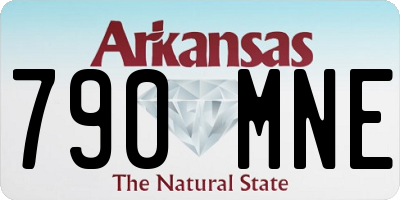 AR license plate 790MNE