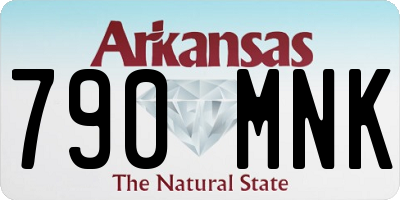 AR license plate 790MNK
