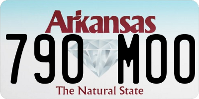 AR license plate 790MOO