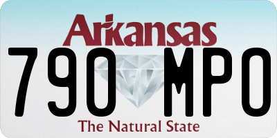 AR license plate 790MPO