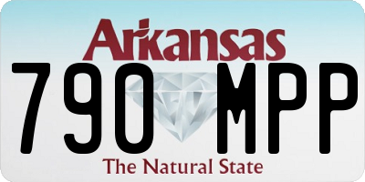 AR license plate 790MPP