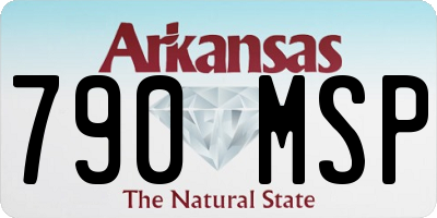AR license plate 790MSP