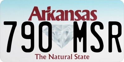 AR license plate 790MSR