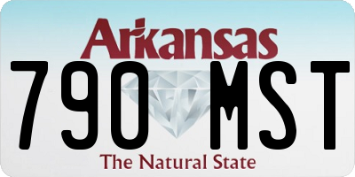 AR license plate 790MST