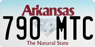 AR license plate 790MTC