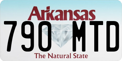 AR license plate 790MTD