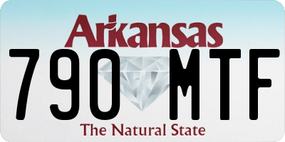 AR license plate 790MTF