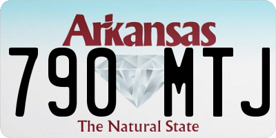 AR license plate 790MTJ