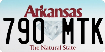 AR license plate 790MTK