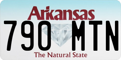 AR license plate 790MTN