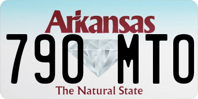AR license plate 790MTO