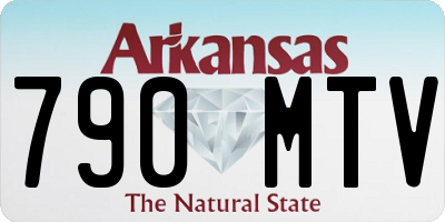 AR license plate 790MTV