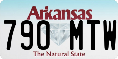 AR license plate 790MTW
