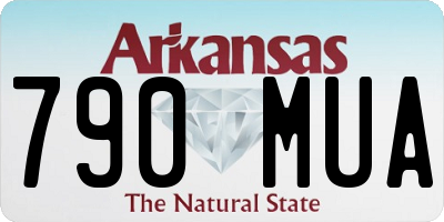 AR license plate 790MUA