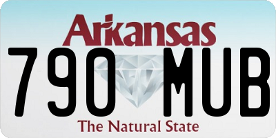 AR license plate 790MUB