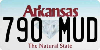 AR license plate 790MUD