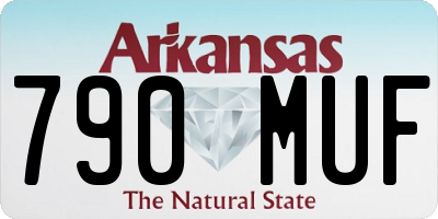 AR license plate 790MUF