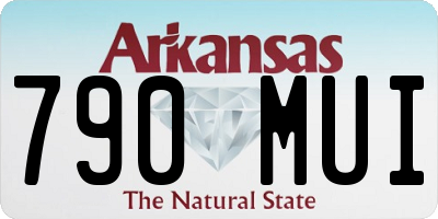 AR license plate 790MUI