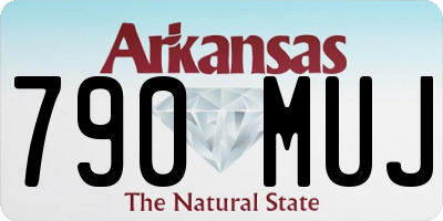 AR license plate 790MUJ