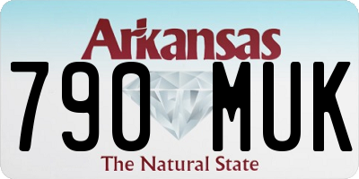 AR license plate 790MUK