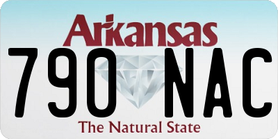 AR license plate 790NAC
