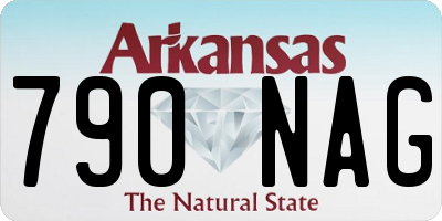 AR license plate 790NAG
