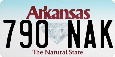 AR license plate 790NAK