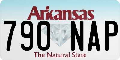 AR license plate 790NAP