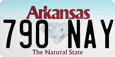 AR license plate 790NAY