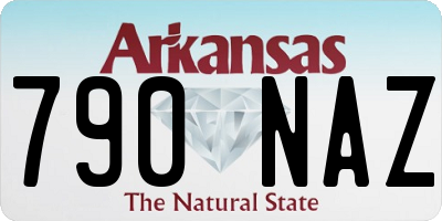 AR license plate 790NAZ