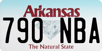 AR license plate 790NBA
