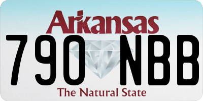 AR license plate 790NBB