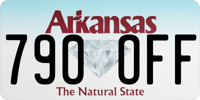 AR license plate 790OFF