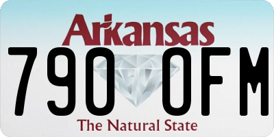 AR license plate 790OFM