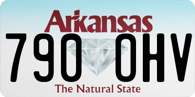 AR license plate 790OHV