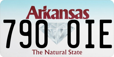 AR license plate 790OIE