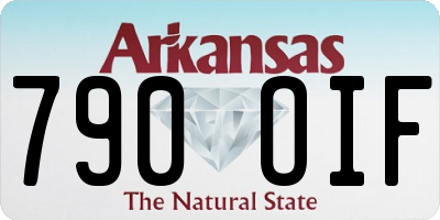AR license plate 790OIF