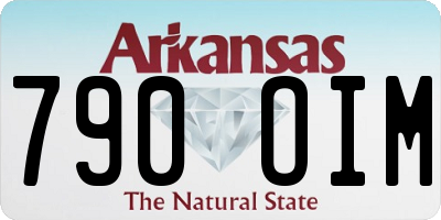 AR license plate 790OIM
