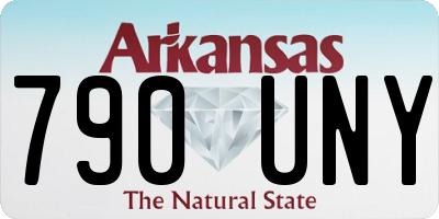 AR license plate 790UNY