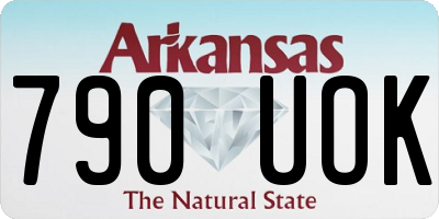 AR license plate 790UOK