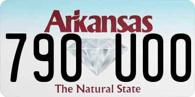 AR license plate 790UOO