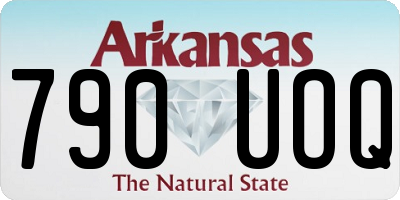 AR license plate 790UOQ