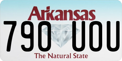 AR license plate 790UOU