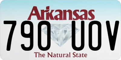 AR license plate 790UOV