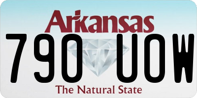 AR license plate 790UOW