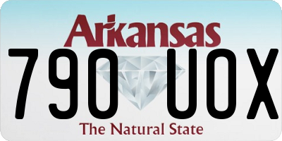 AR license plate 790UOX